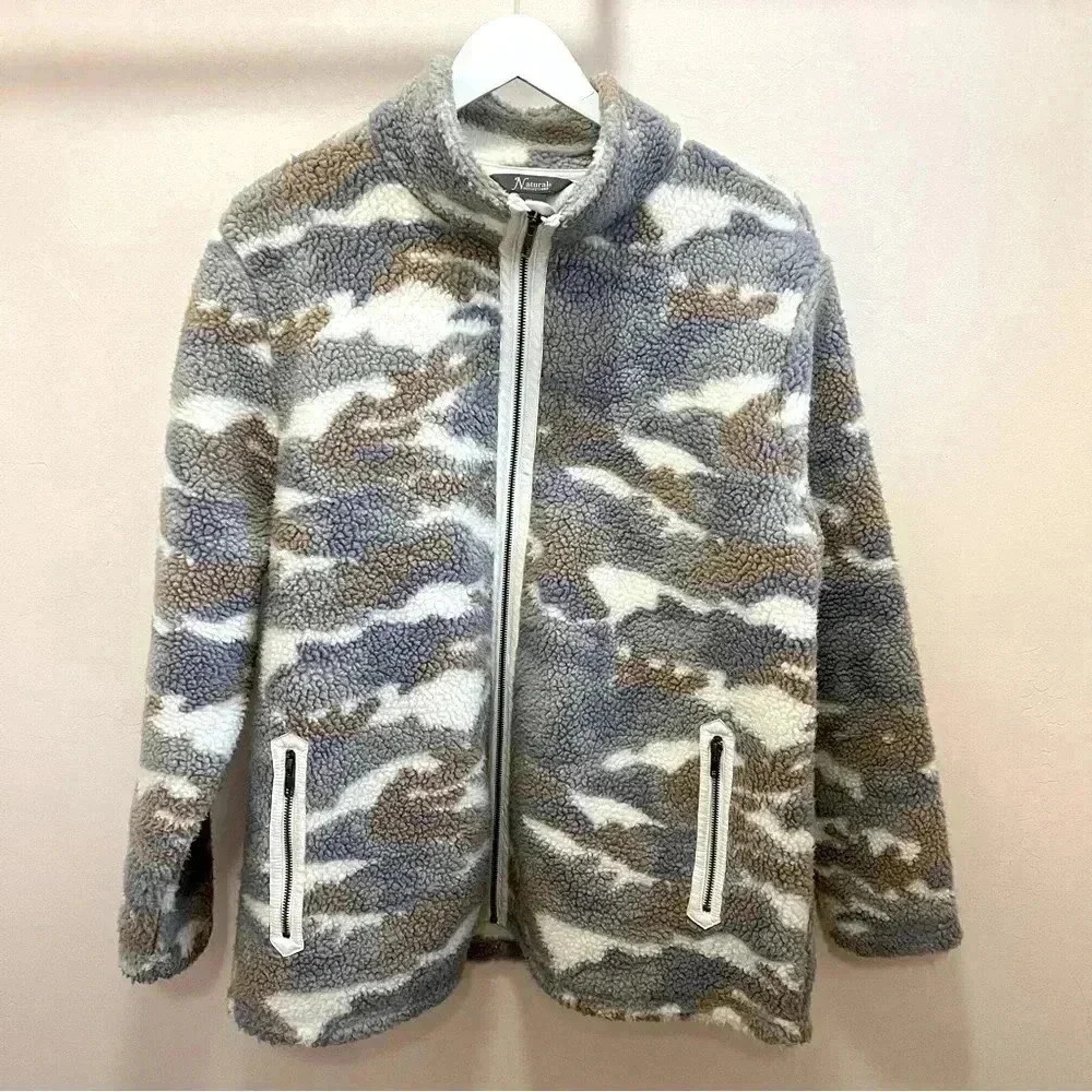 Natural Reflections Camo Sherpa Full-Zip Jacket for Ladies XL